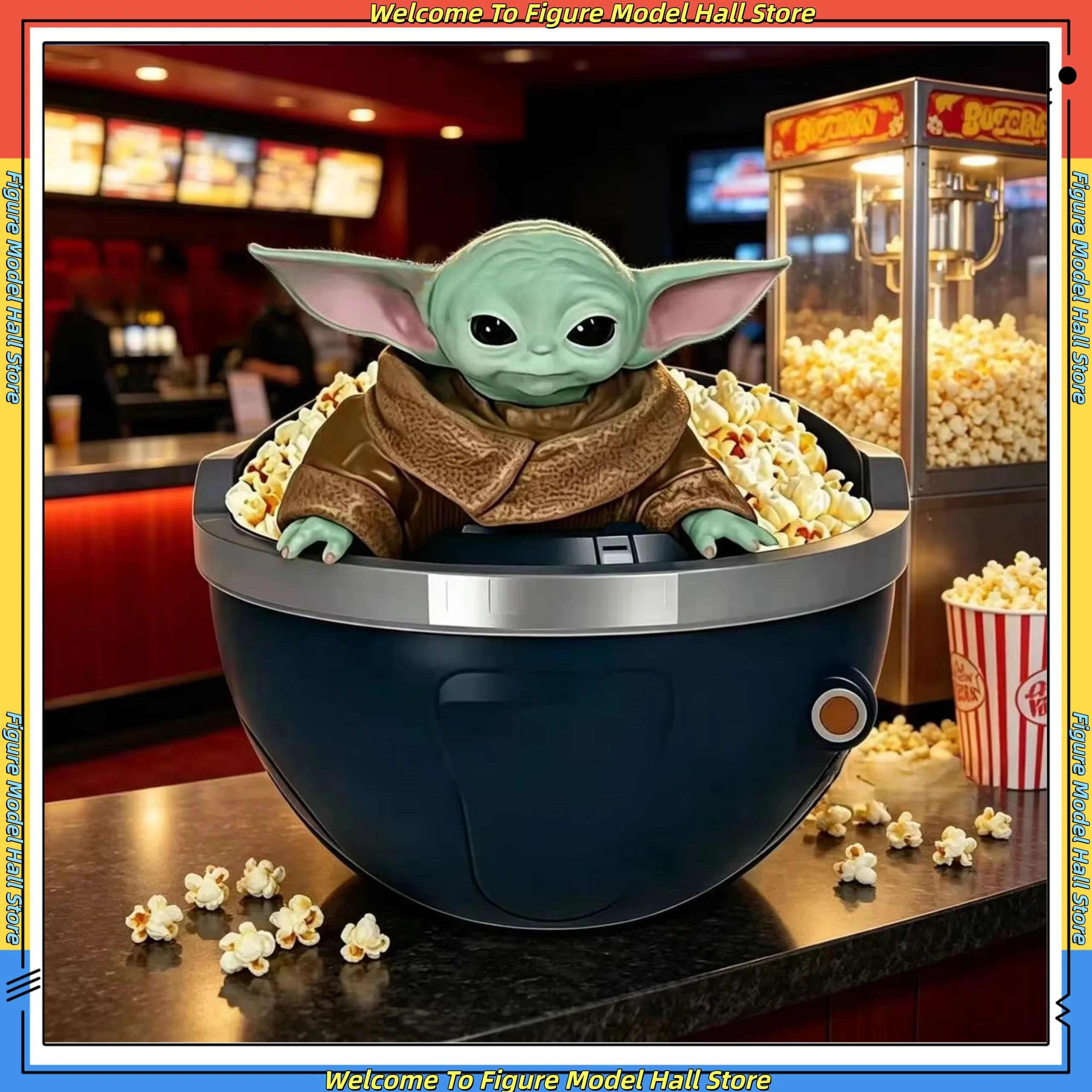 Super Neuer Star Wars Mandalorian Boba Stormtrooper Yoda Popcorn-Eimer