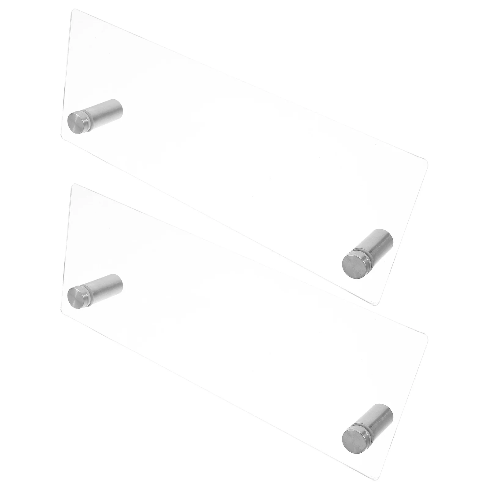 

2Pcs Desk Nameplate Plate Material Easy to Ideal for Various Settings Office Card Display