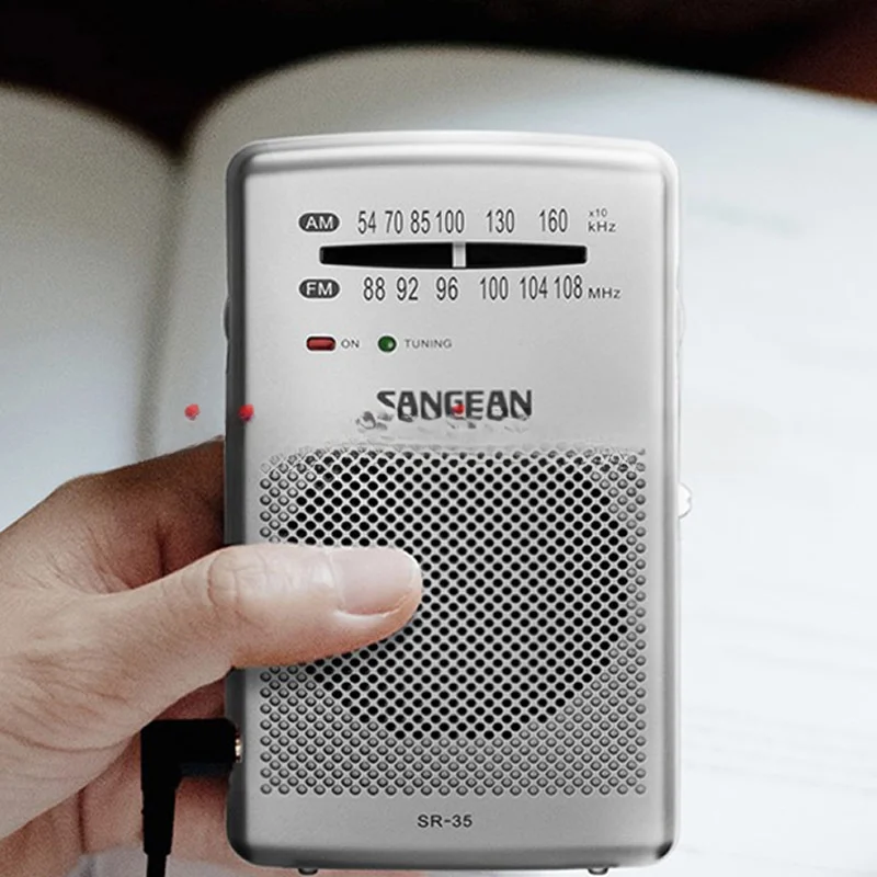 Imagem -04 - Sangean Sr35 Rádio o Novo Portátil Mini Walkman de Duas Bandas Sr36 para os Idosos fm 88108mhz Onda Média 520-1710khz