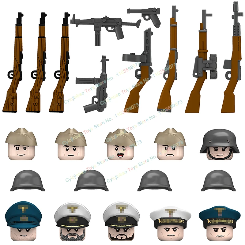 

N661-670 NEW Military infantry Soldies Warriors Action Figures Building Blocks Accessories Collection Children's Toys Gifts
