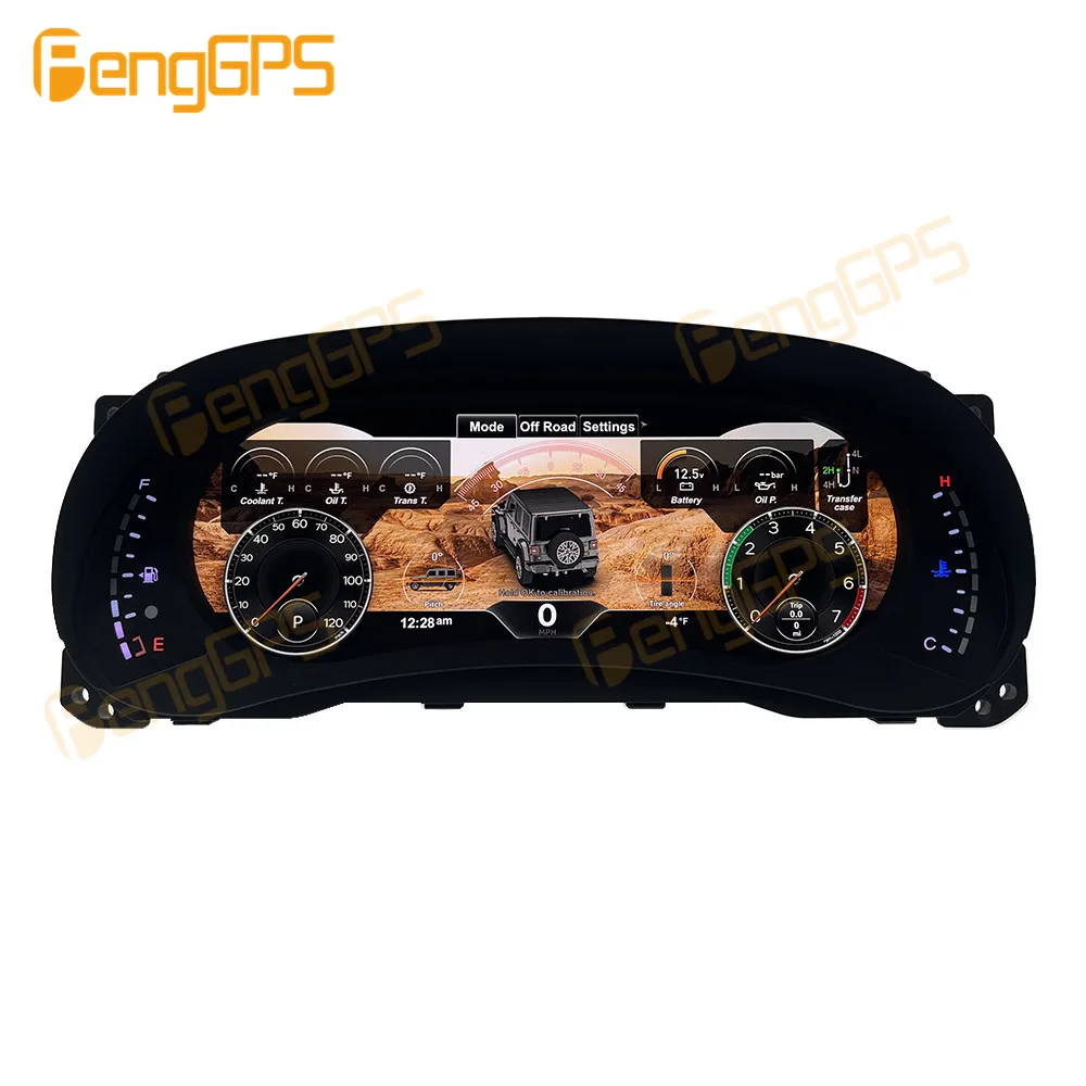 For Jeep Wrangler Customized Digital AI Speed Dashboard 12.3 Inch Speedometer Virtual Dashboard Car Digital Speed Dashboard