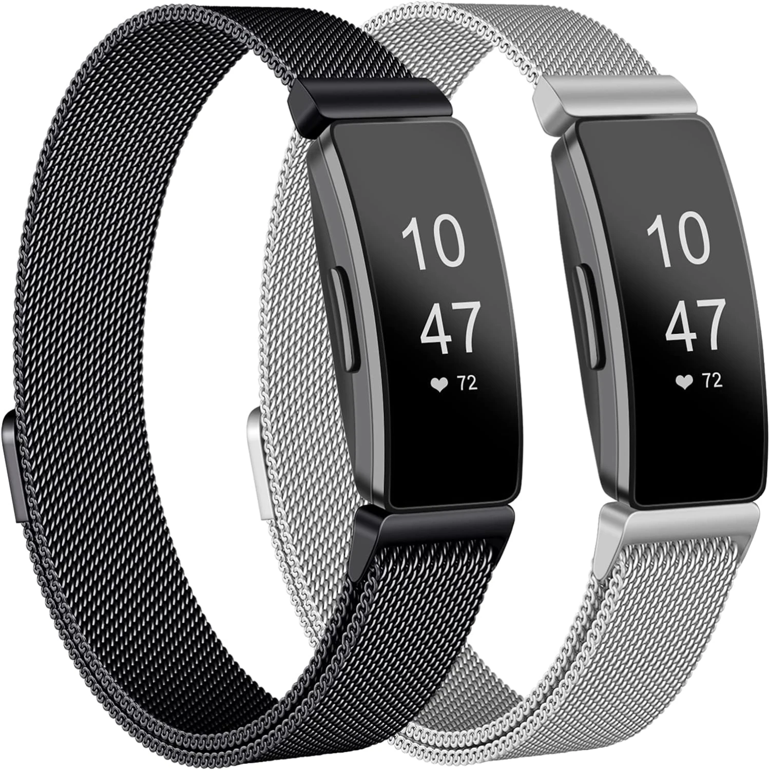 Stylish and Durable Stainless Steel Metal Bands for Inspire 2 & Inspire HR - Modern Replacement Lock Wristbands with a Contempor