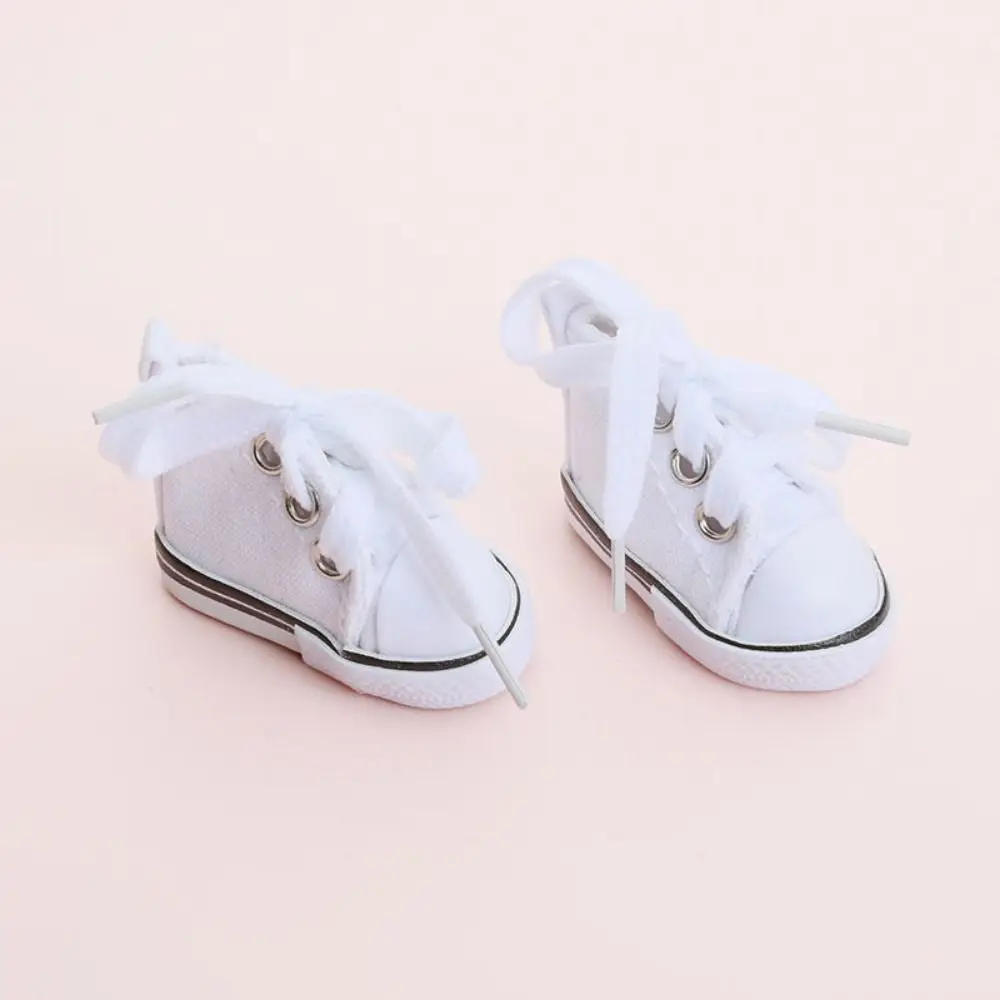 1 par de zapatos de lona para muñecas de 5,5 cm de longitud, Mini zapatillas DIY a escala 1/6, zapatillas de deporte coloridas para muñecas, juguete para niños