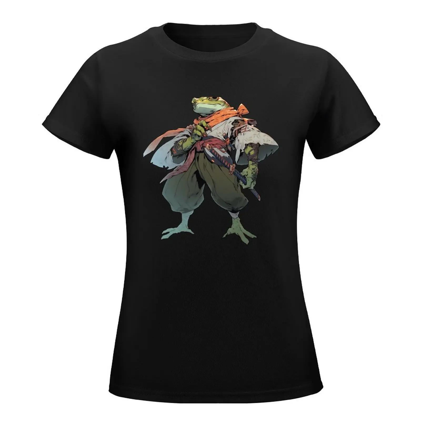 Ninja Frog T-Shirt tops cute tops Women t shirt