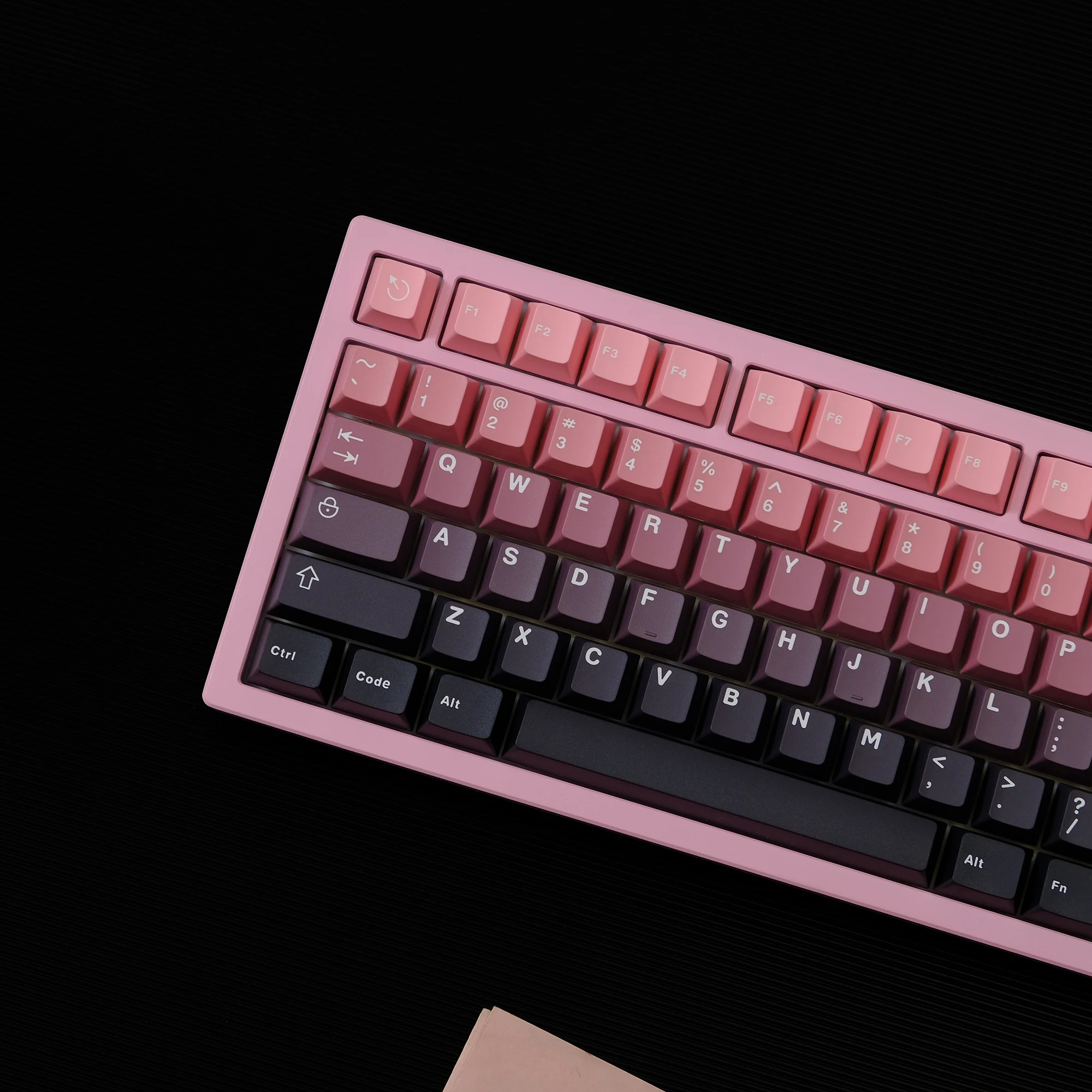 

ABS Two-Color Blackberry/Bean Paste Theme Gradient Keycap Cherry Profile Keyboard Keycaps for Cherry Gateron MX Switches