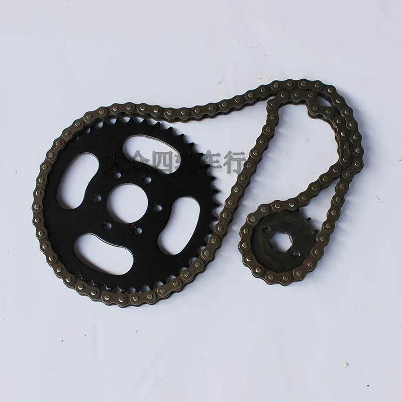 Four-wheel ATV Modification Accessories, Big Bull Chain Plate Chain Xiaofei Kit 428-40 Six-hole Sprocket Gear