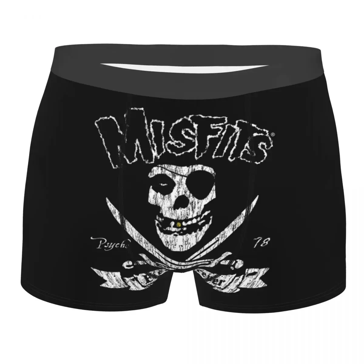 

Fashion Misfits Punk Rock Band Boxers Shorts Underpants Male Comfortable Briefs Underwear