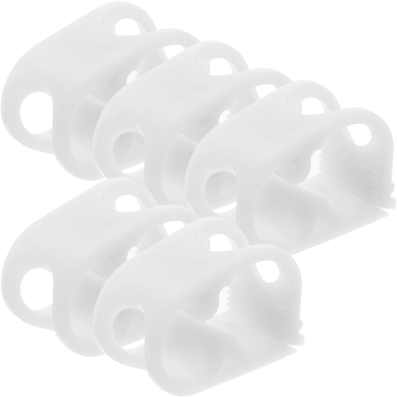 20 Pcs White 1/4-1/2 Inch Flow Control Tube Clamp Lab Water Hose Stop Clip Replacement Clamps Tube Shut Off Valve