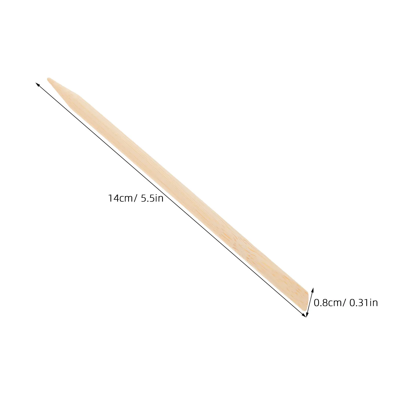 100Pcs Scratch Stylus Bamboo Dual-Tip Flat Pointed Design Fine Broad Detailing Scratchboard Tools Drawing Supplies