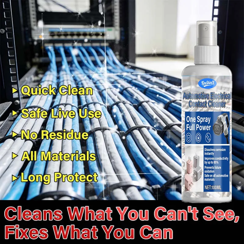 Automotive Electrical Contact Cleaner Fast-Drying Electronic Cleaner Aerosol Spray Heavy Duty Industrial Equipment Degreaser - view 6