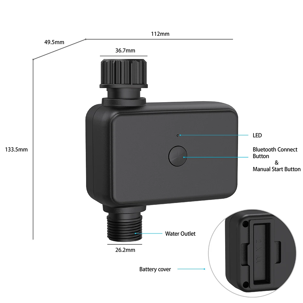 Smart Water Valve Garden sistema di irrigazione automatica Smart Garden Timer di irrigazione Wifi Controller automatico di irrigazione a goccia