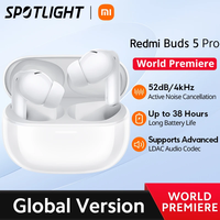 [World Premiere] Global Version Xiaomi Redmi Buds 5 Pro 52dB Noise Cancelling Bluetooth TWS Earphone 38H Battery Life