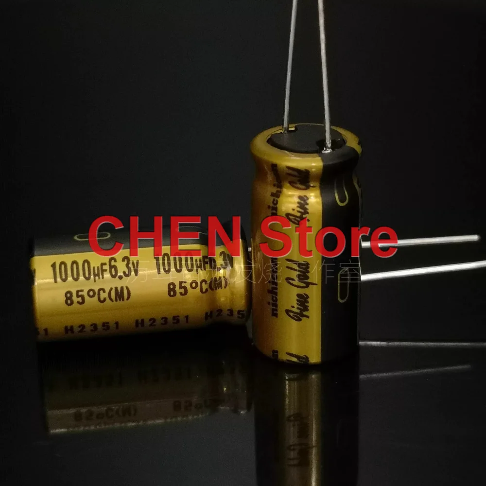 10PCS/lot original NICHICON FG 1000UF 6.3V 10X20MM 85C fine gold audio electrolytic capacitor 6.3V1000uF free shipping