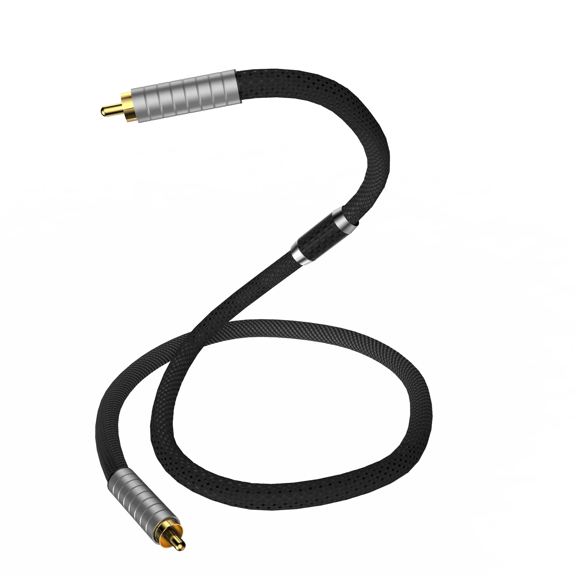 Audiocrast DG01AG كابل الصوت المحوري الفضي النقي 75 Ω كابل مضخم الصوت الناتج SPDIF فك التشفير الرقمي مكبر كهربائي 75ohm