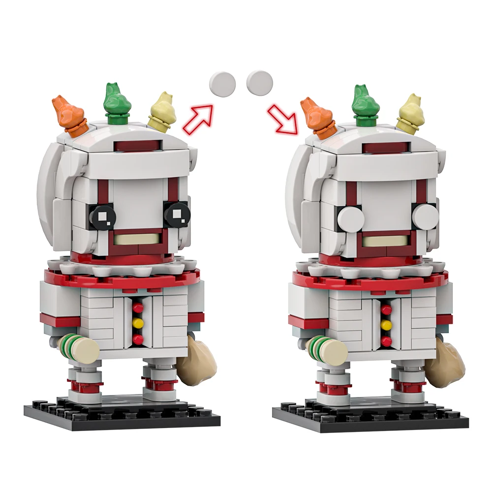 Moc americano horror story twisty figura de ação blocos de construção modelo brickheadzs tijolos diy brinquedo montado para crianças presente