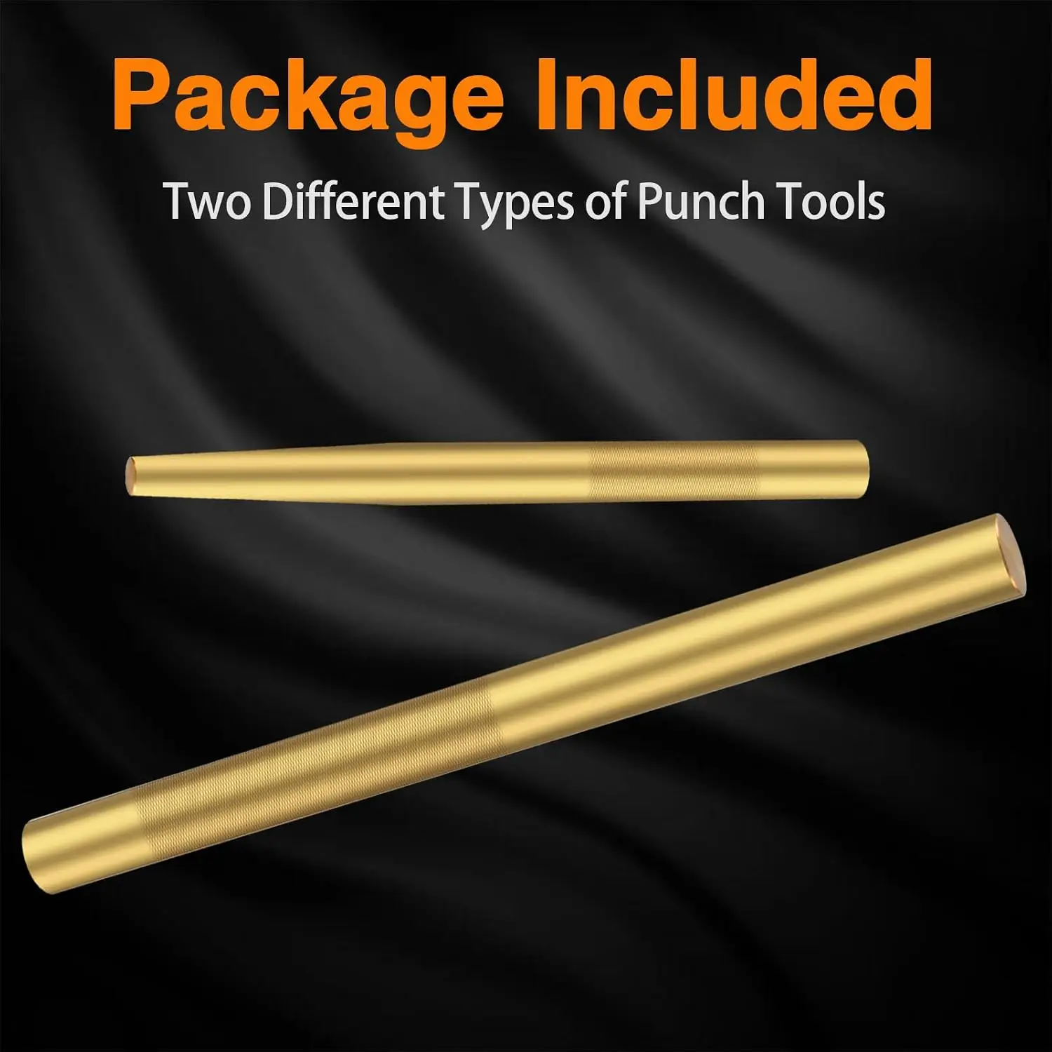 Brass Drift Pin Punch Set, Hand Tool Punches 3/8" to 5/8" & 3/4" Non-Marring Chisel for Vehicles and Home Use view 6