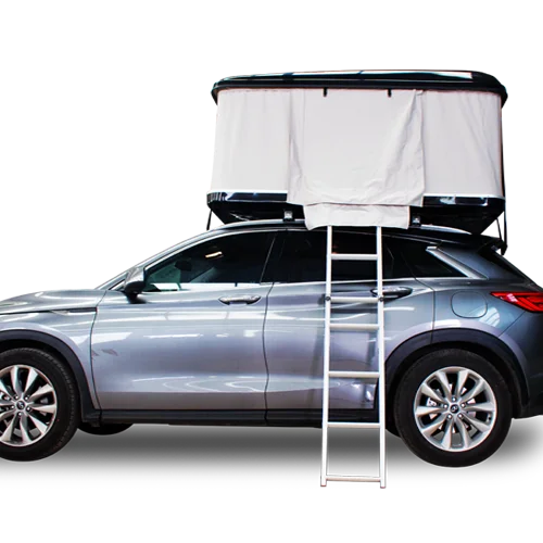 Car Top Tent Outdoor Camping Hard Shell Roof Tent for 1-2 Person Use