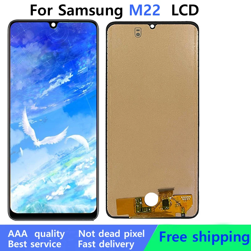 

100% Tested 6.4'' M22 LCD For Samsung Galaxy M22 4G M225F M225F/DS F22 LCD Display Touch Screen Digitizer Assembly Replacement