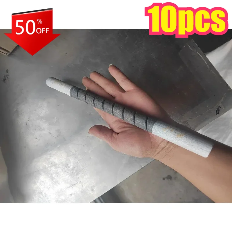 10pcs Silicon Carbide Rod High-temperature Resistant Spiral Heating Tube Diameter 16-45SIC Single and Double Thread