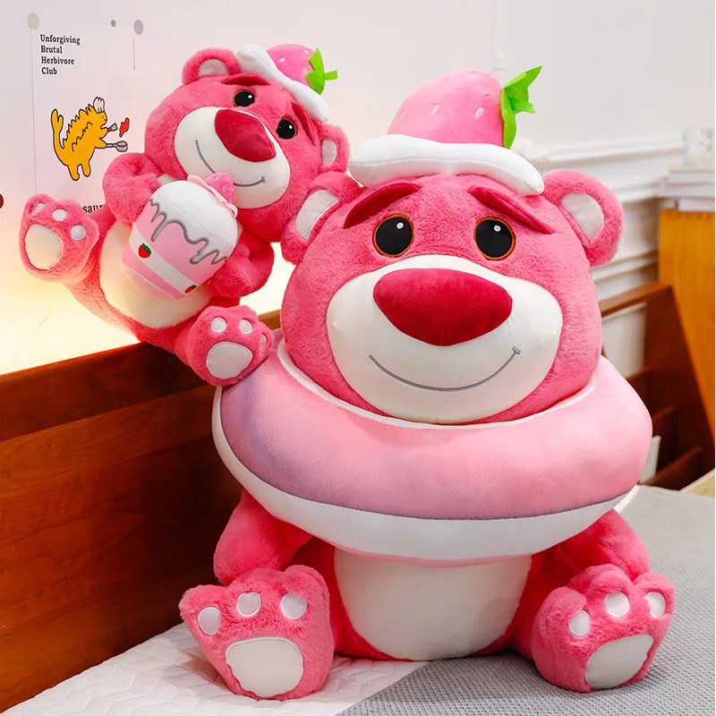 

Strawberry Bear 35Cm Plush Doll Toy Trend New High Value Cake Doughnut Doll Super Soft Pillow Ornaments Children'S Holiday Gifts
