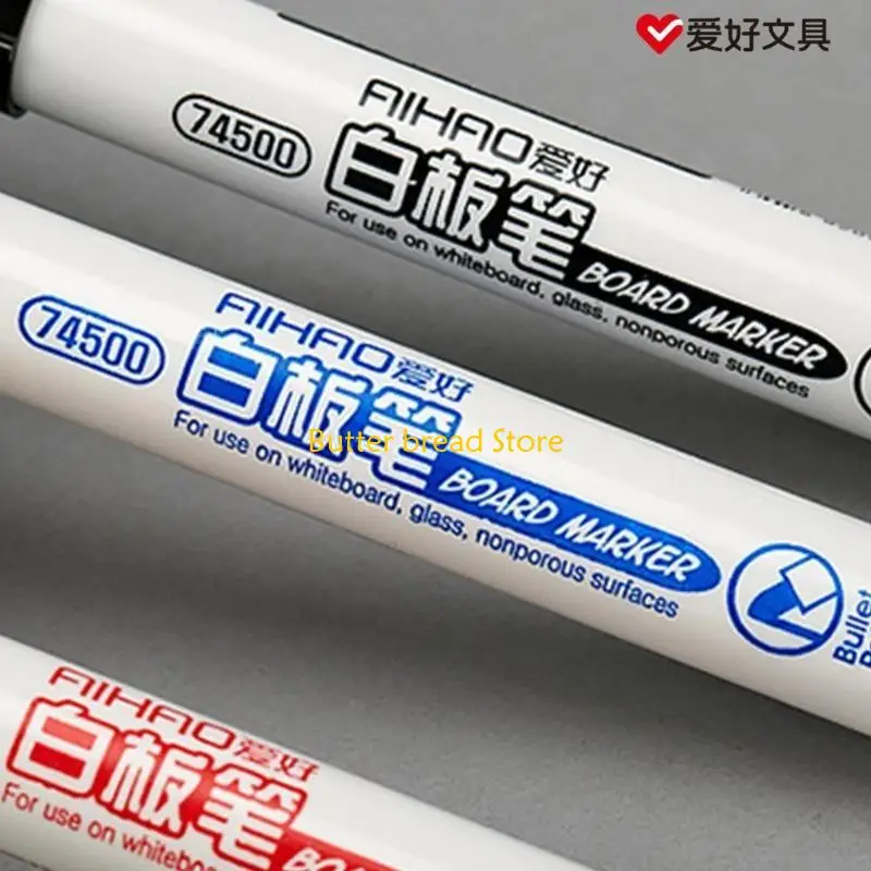 W89C 3 متنوعة اللون الأسود الأزرق الأزرق الجاف الجاف آلام البيضاء علامات الجافة محو أقلام الأقلام البيضاء.