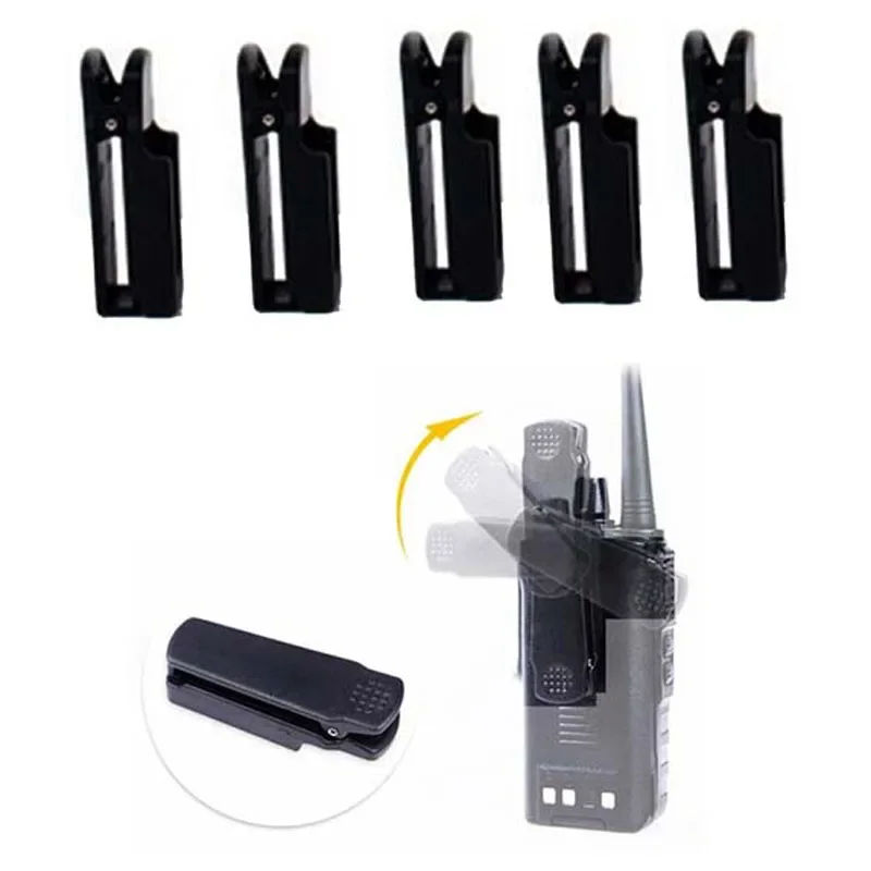 Lot 5 Stuks Riem Clip Houder Voor Handheld Baofeng BF-A58 UV-9R Plus GT-3WP UV-XR BF-9700 Twee Weg Radio Walkie Talkie