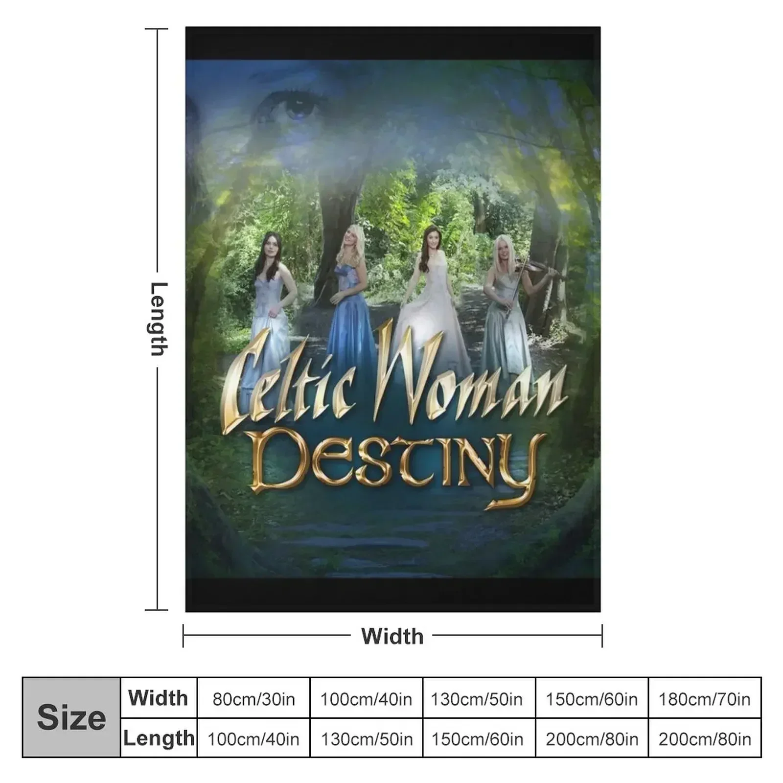 Celtic Woman destiny Throw Blanket Polar Single Cute Plaid Soft Blankets
