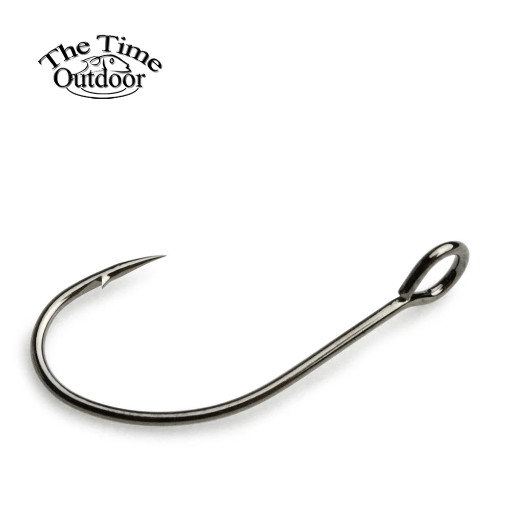 Castfanatic S31 Barbed Assist Hook Single Barbless Spoon Hooks high Carbon Steel With Big Eye Fishing tackle For trout jig Bait