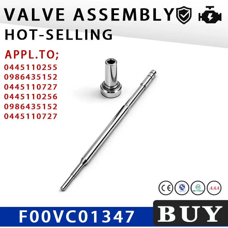 Diesel Fuel Injector Valve F00VC01347 Common Rail Control Assembly For 0445110256 0445110255 0986435152 Injector  YI1133
