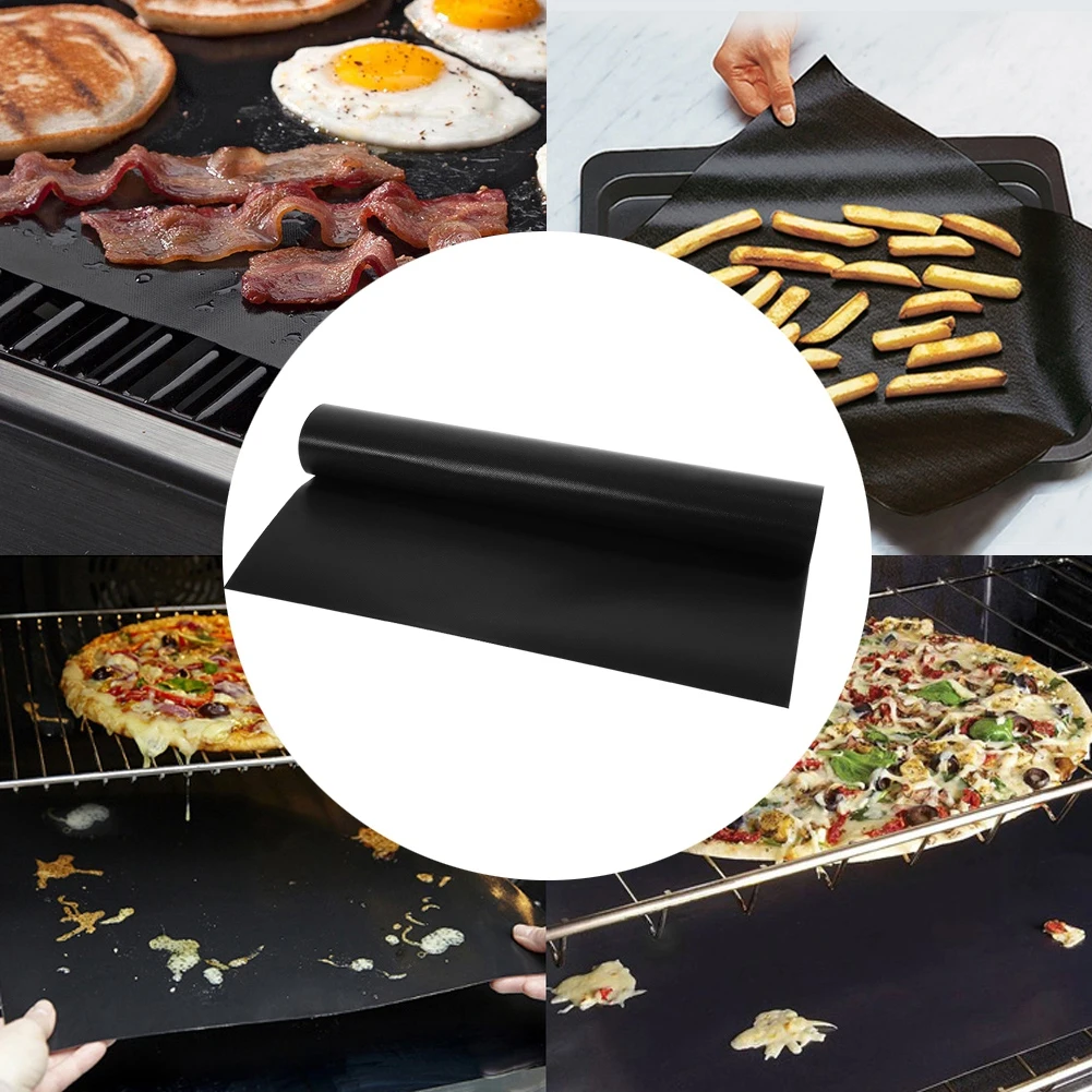 

ZK10 5PCS BBQ Mats Reusable Grill Cooking Pad for Household Kitchen Outdoor Barbecue Use