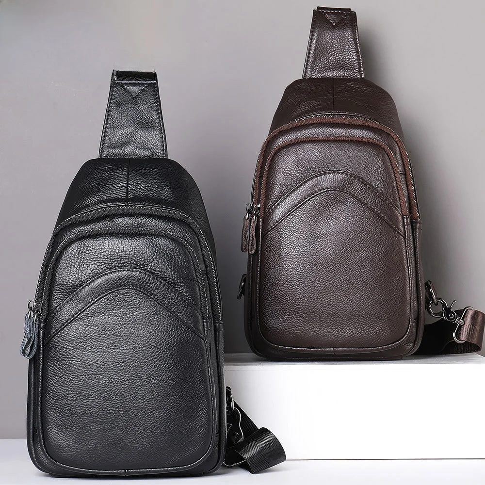 new-leather-chest-bag-men's-crossbody-bag-casual-sporty-shoulder-bag-male-chest-bag-suede-material-chinese-production