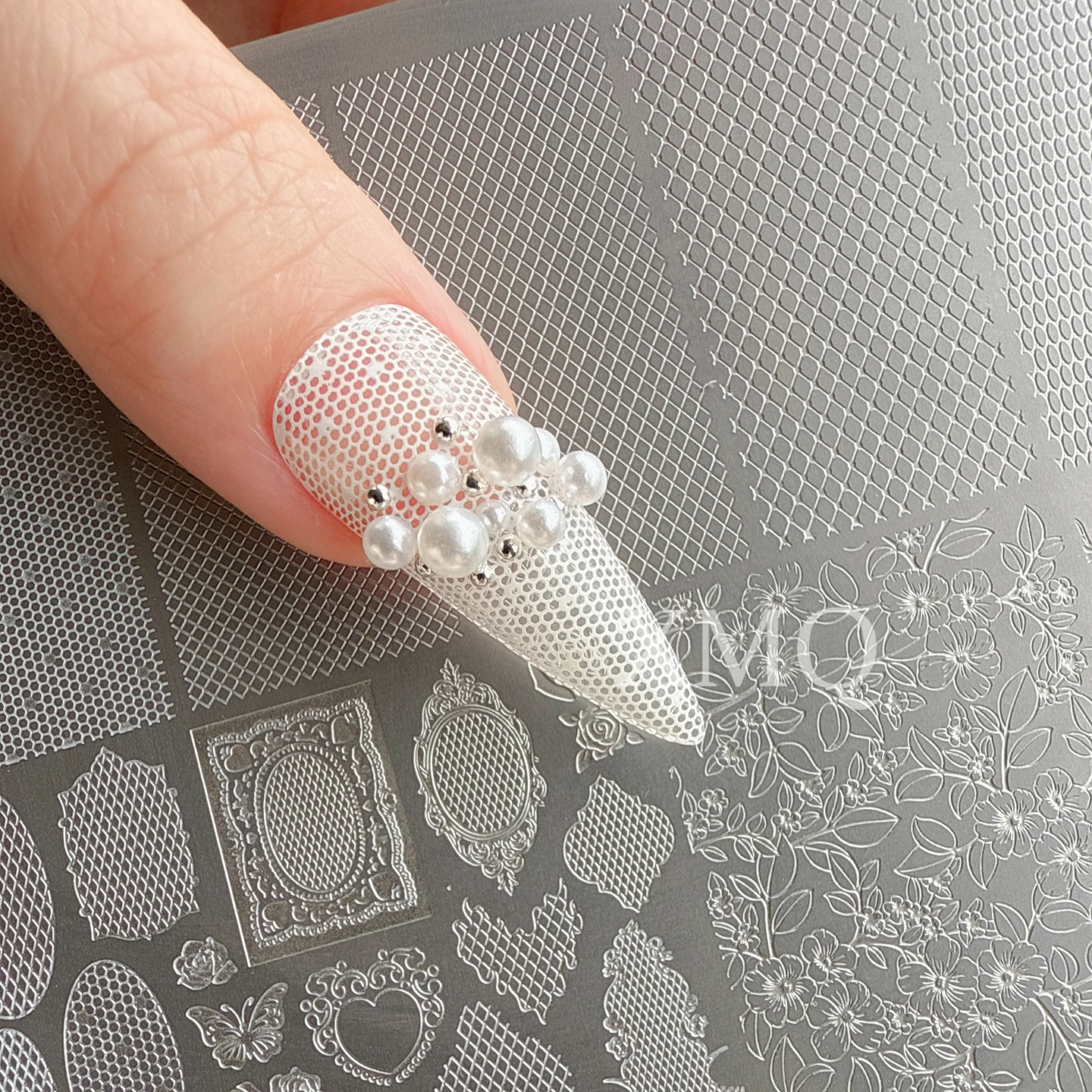 XMQ NAIL ART STAMPING PLATES LACE TEMPLATE  GRID IMAGEPLATES