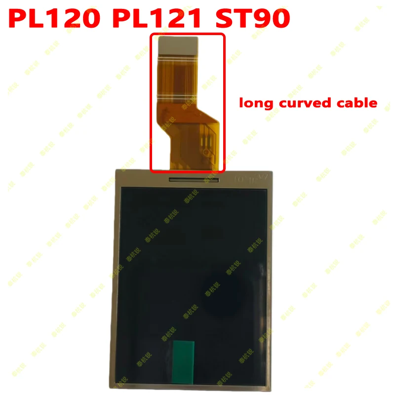 Pantalla LCD con Retroiluminación para Samsung PL120 PL121 ST90, Repuesto de Pantalla Curva Larga para Cámara