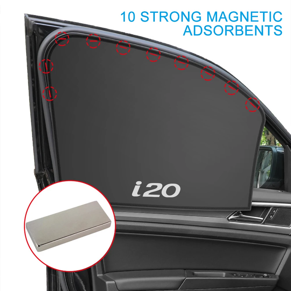 Magnetic Car Window Curtain Sun Shade Cover Auto Accessories For Hyundai I20 Sportz Elite Asta 2010 2015 IB N Line MK2 2022