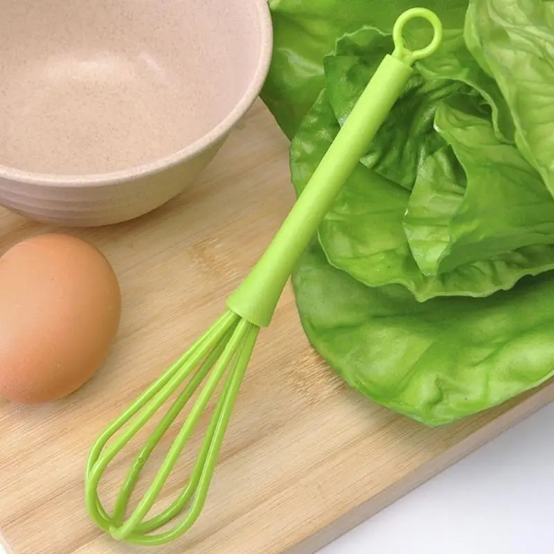 

G6KF Whisk Plastic Non-Stick Coating Hand Egg Mixer Balloon Egg Beater for Blending