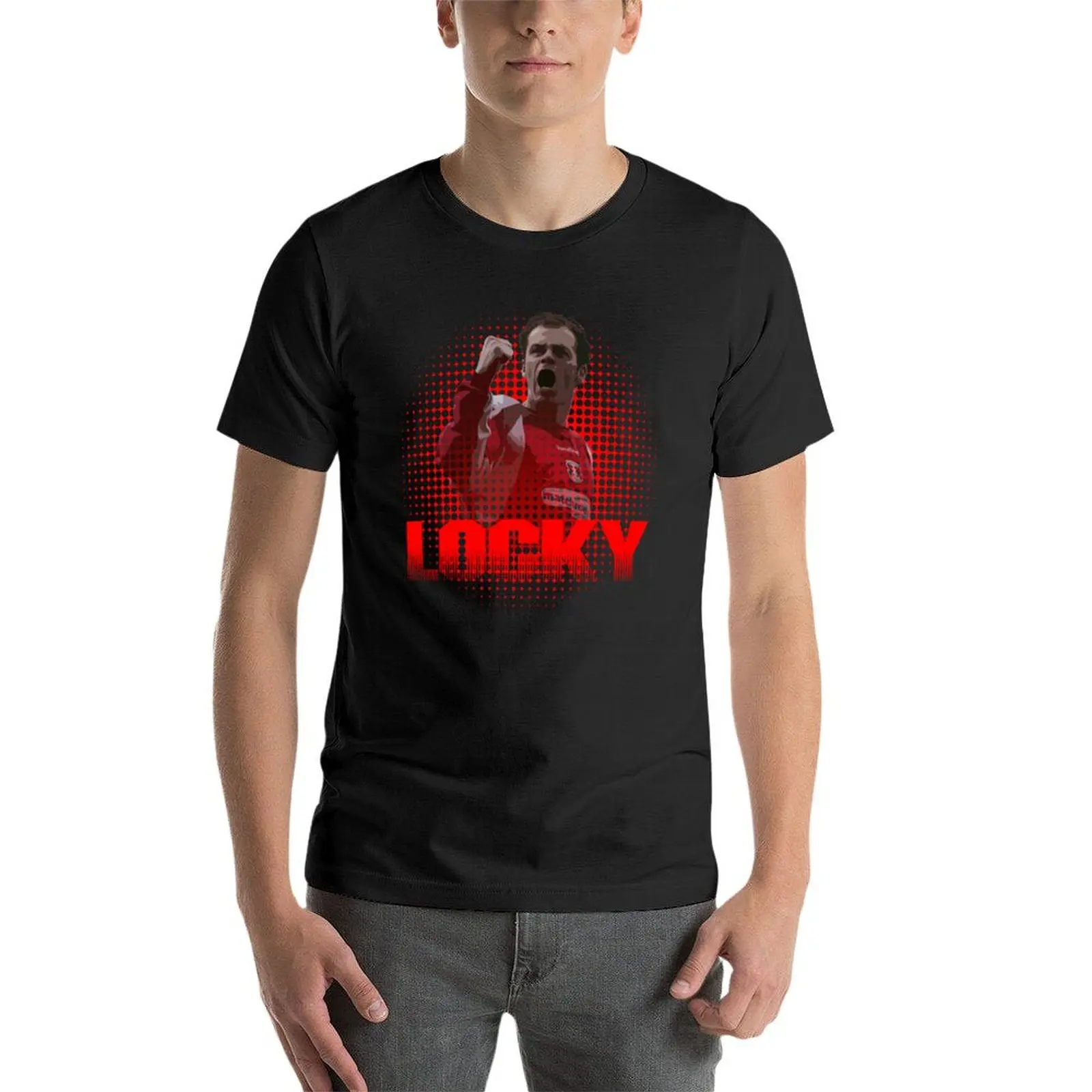 LOCKY T-Shirt customizeds blacks hippie clothes quick drying men clothes image 4