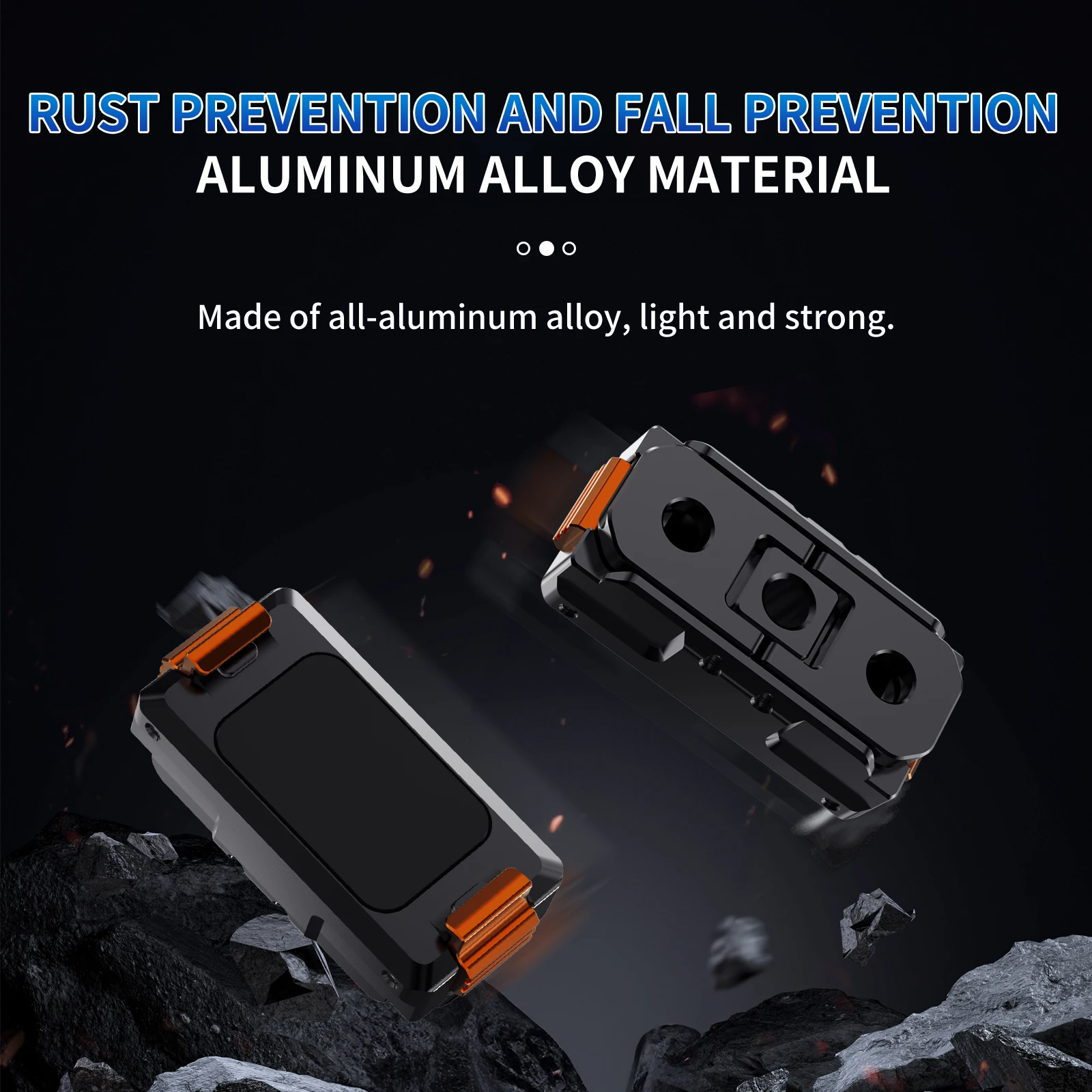 KC03 ACTION Suporte magnético de metal de liberação rápida, montagem de rosca 1/4 para Insta360 x3 x4 x5 ACE PRO /Pro2 DJI Osmo 5 Pro Action 3 4