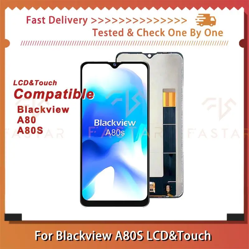 

A80S 6.22"Tested For Blackview A80 A80S LCD Display Touch Screen Digitizer Assembly Parts Sensor Replacement A80S A80 screen LCD