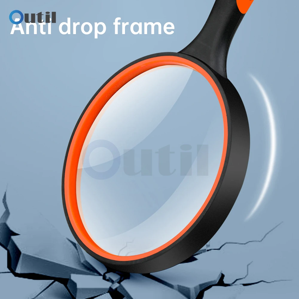 50mm 10X Magnifying Glass For Kids Seniors Handheld Reading Magnifier Magnifying Lens For Reading Science Nature Exploration