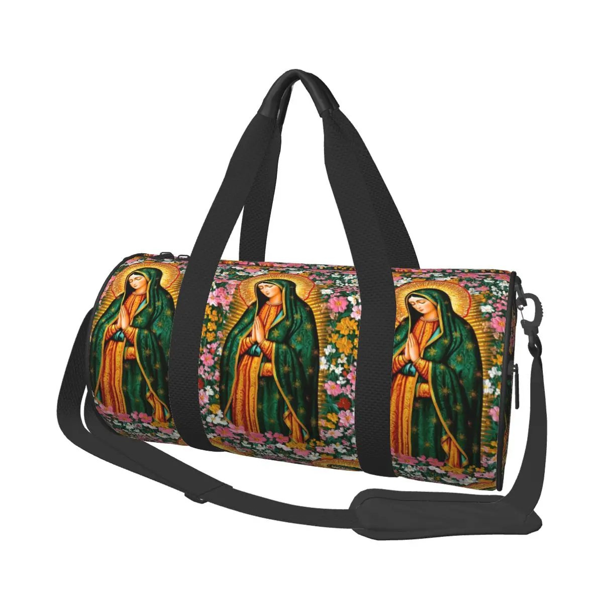 

Our Lady Of Guadalupe Virgin Mary Mexican Large Duffle Gym Bag Waterproof Duffle Travel Bags Handbags Fitness bag