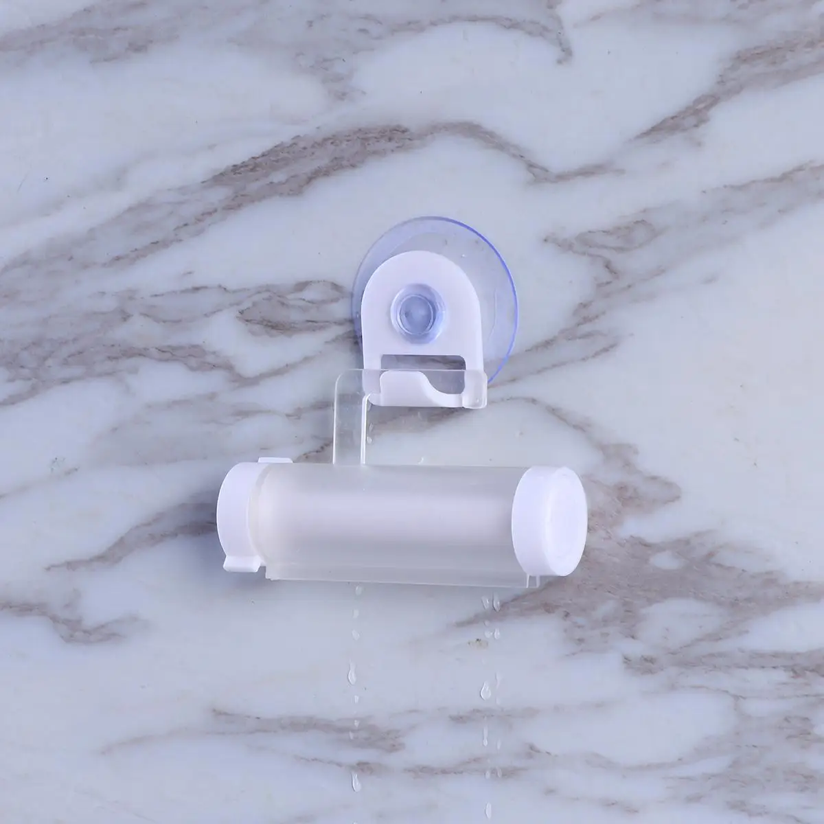 Rodillo exprimidor de pasta de dientes, dispensador reutilizable, soporte colgante de fuerte succión para tubos, loción, ungüento, pintura, ahorro de espacio