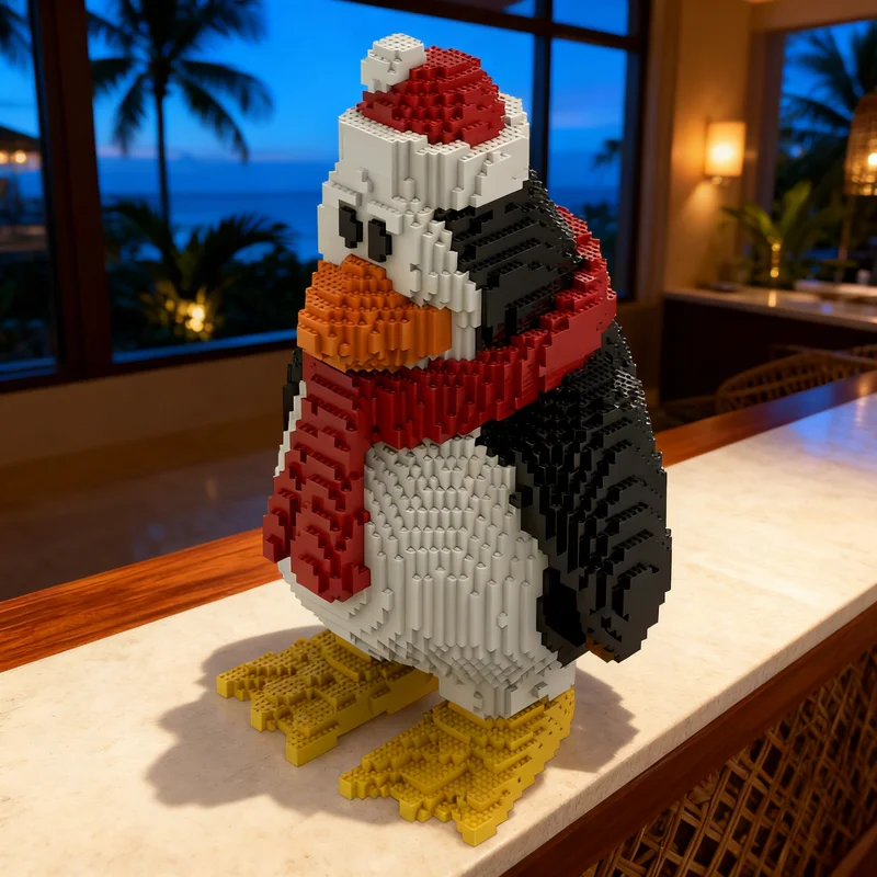 

Набор для сборки модели пингвина MOC из 6627 деталей: креативный конструктор, подарок, декор для дома и офиса, игрушка для взрослых и детей