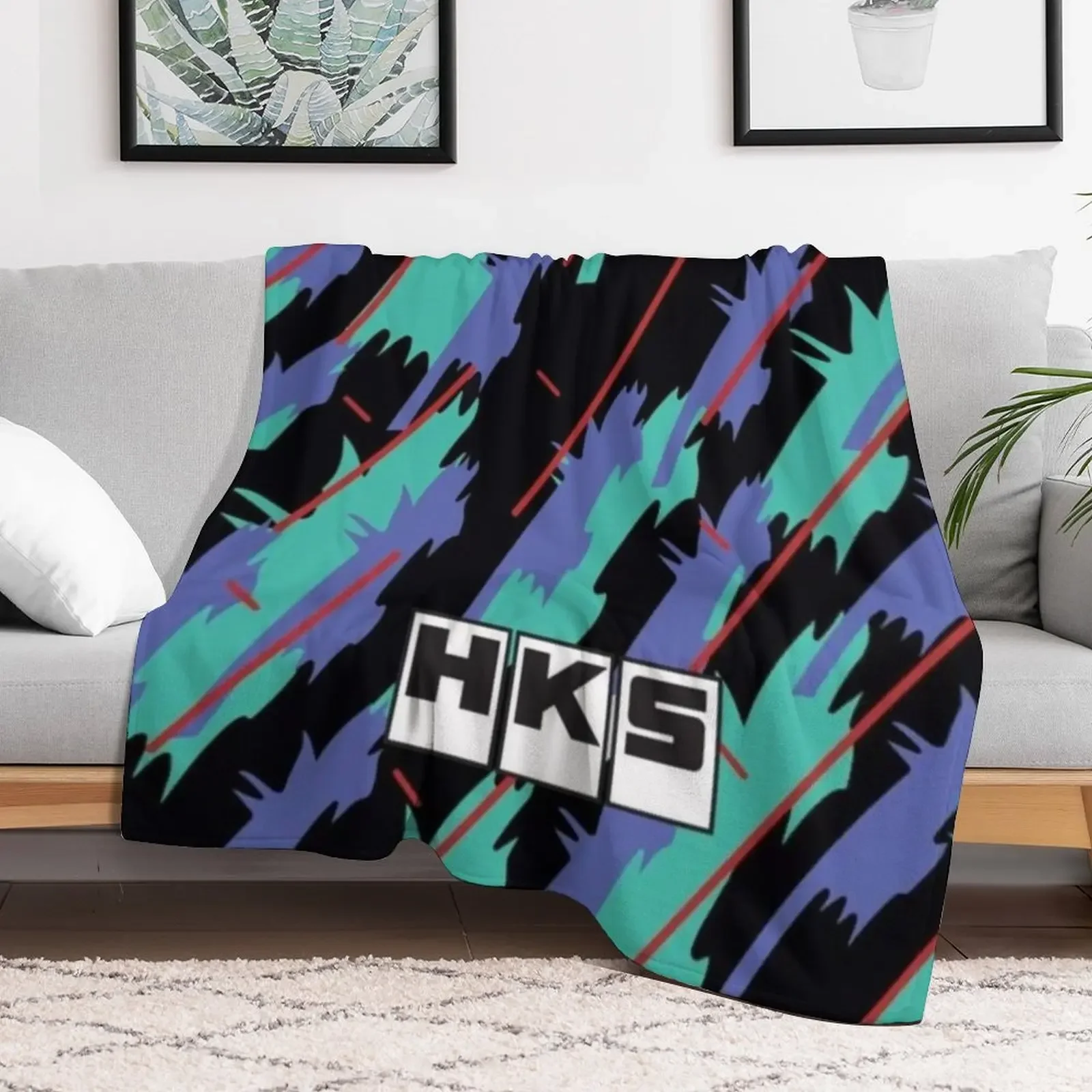 HKS Throw Blanket Modern Design Soft Blanket for Home Decor 2
