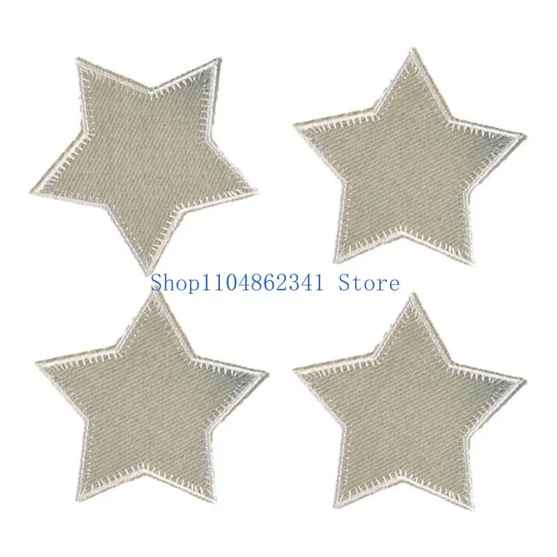 

5asd Embroidered Star Sewing Patches for Wedding Dresses Decors for Dress Wedding Bridal Dress Decorative Applique