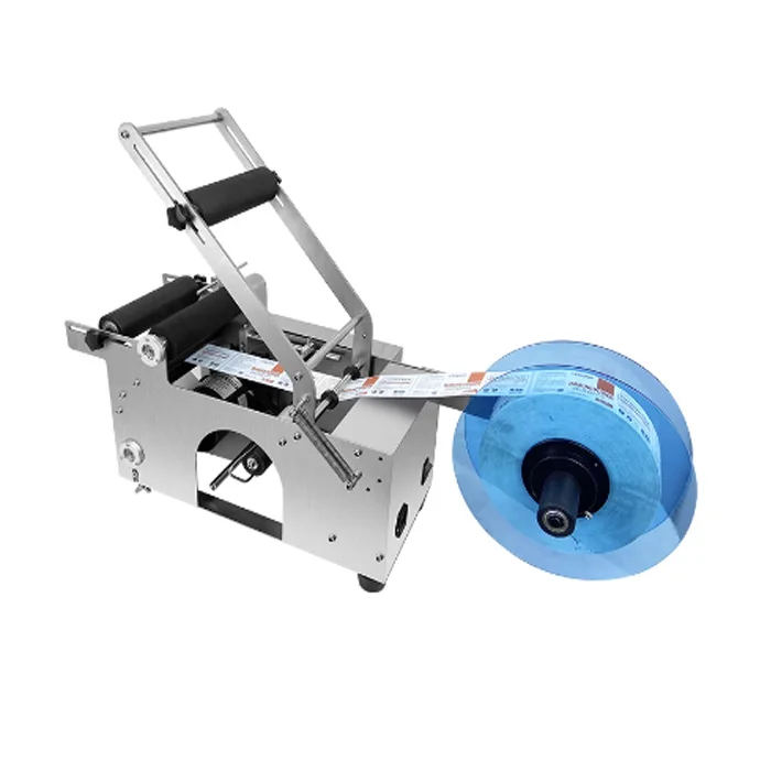 آلة وضع العلامات على الزجاجات المستديرة المحمولة آلة وضع العلامات اليدوية للزجاجات البلاستيكية #6