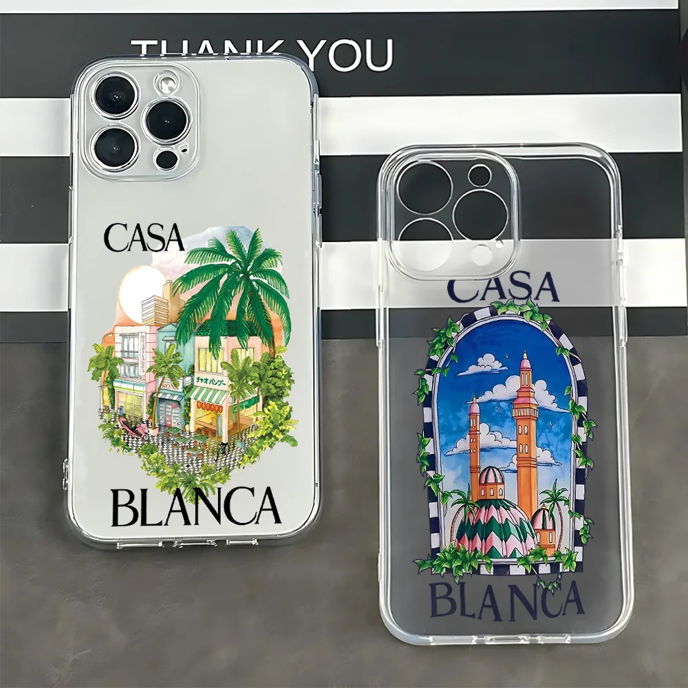 Moda C-Csislanca Cassa Del Telefono Per Samsung Galaxy S25 S24 S23 S22 S21 S20 FE Nota20 Note10 Edge Plus Ultra Lite 5G Trasparente