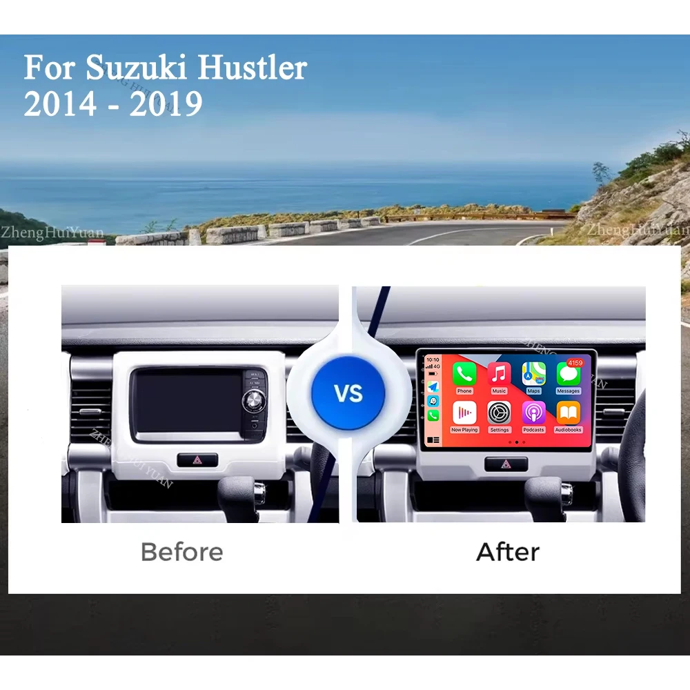 For Suzuki Hustler 2014 - 2019 Android 15 2K QLED CarPlay Auto Car