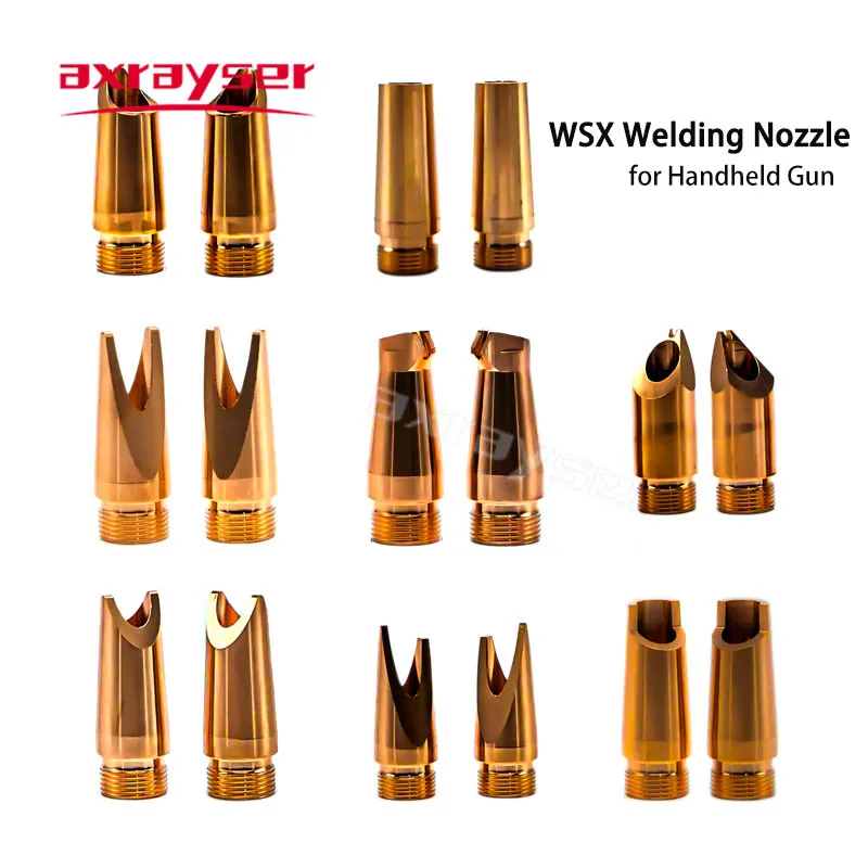 WSX Welding Nozzle for Handheld Gun Head M8 M10 M11 M13 TypeA-H with Wire Feed Laser Welding ND18 Machine 10pcs 1box Axrayser