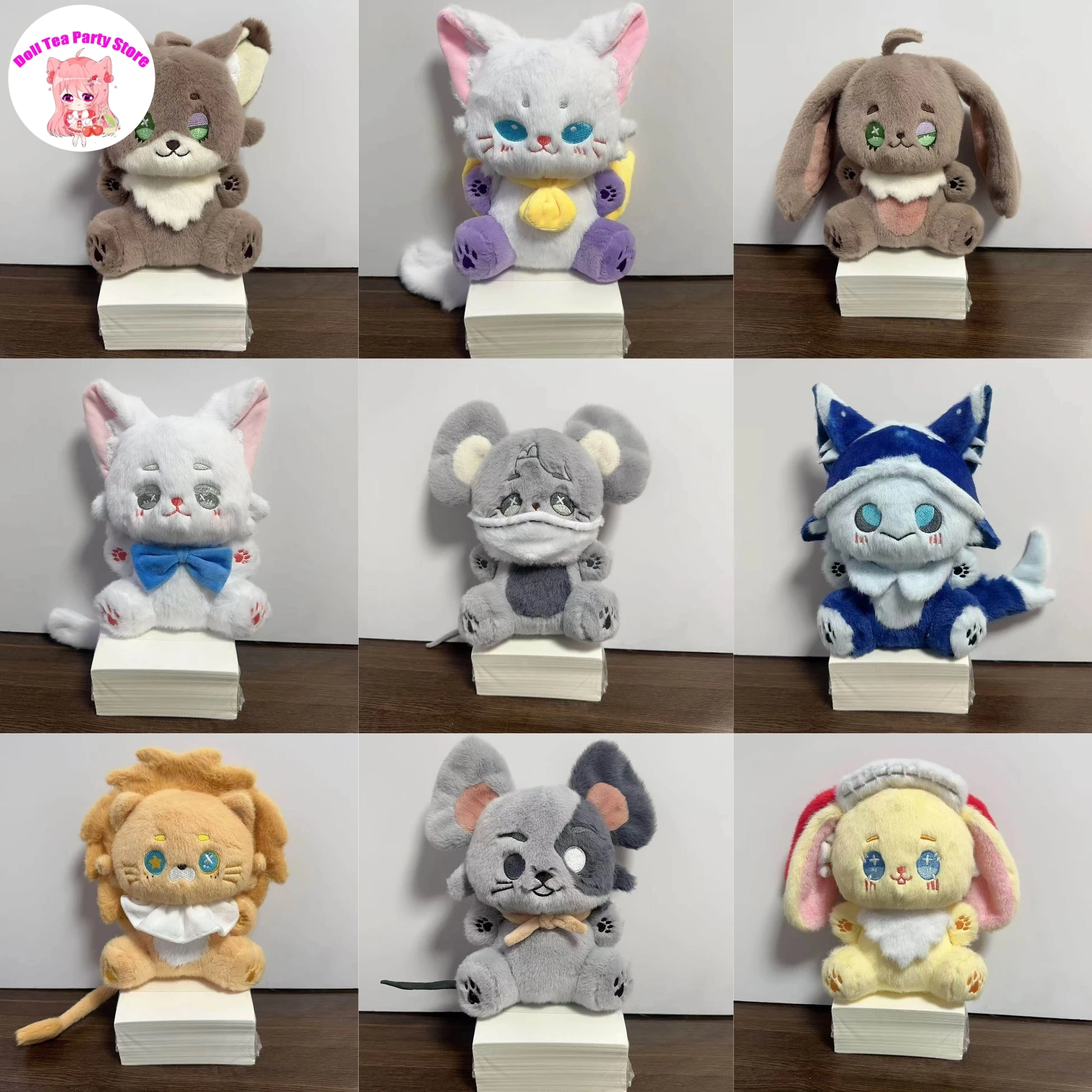 

Game Identity Ⅴ Anne Lester Mike Morton Composer Ithaqua Cute Animal Sitting Cotton Doll Plush Pillow Mascot Toy 25cm Plushie