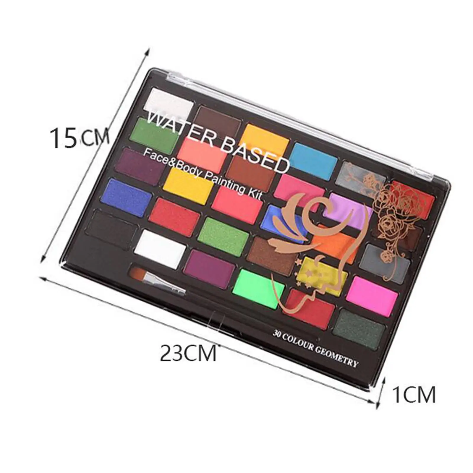 لوحة احترافية لطلاء الوجه والجسم مائية مكونة من 30 لونًا لأداء مرحلة الهالوين للأطفال #5